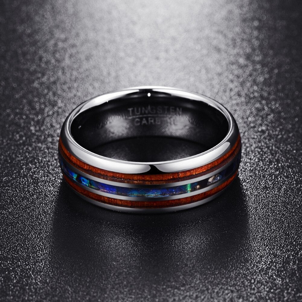 Ring av hawaiisk koa-tre