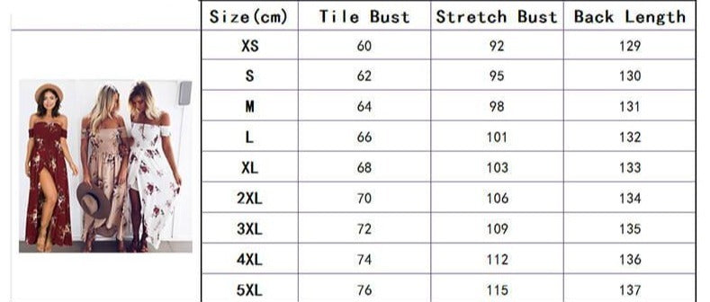 Blomstret off-shoulder omslagskjole i maxi-lengde