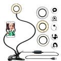 Studio LED-lys med telefonholder