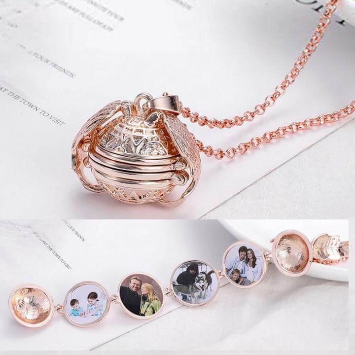 Expandable Photo Locket Necklace