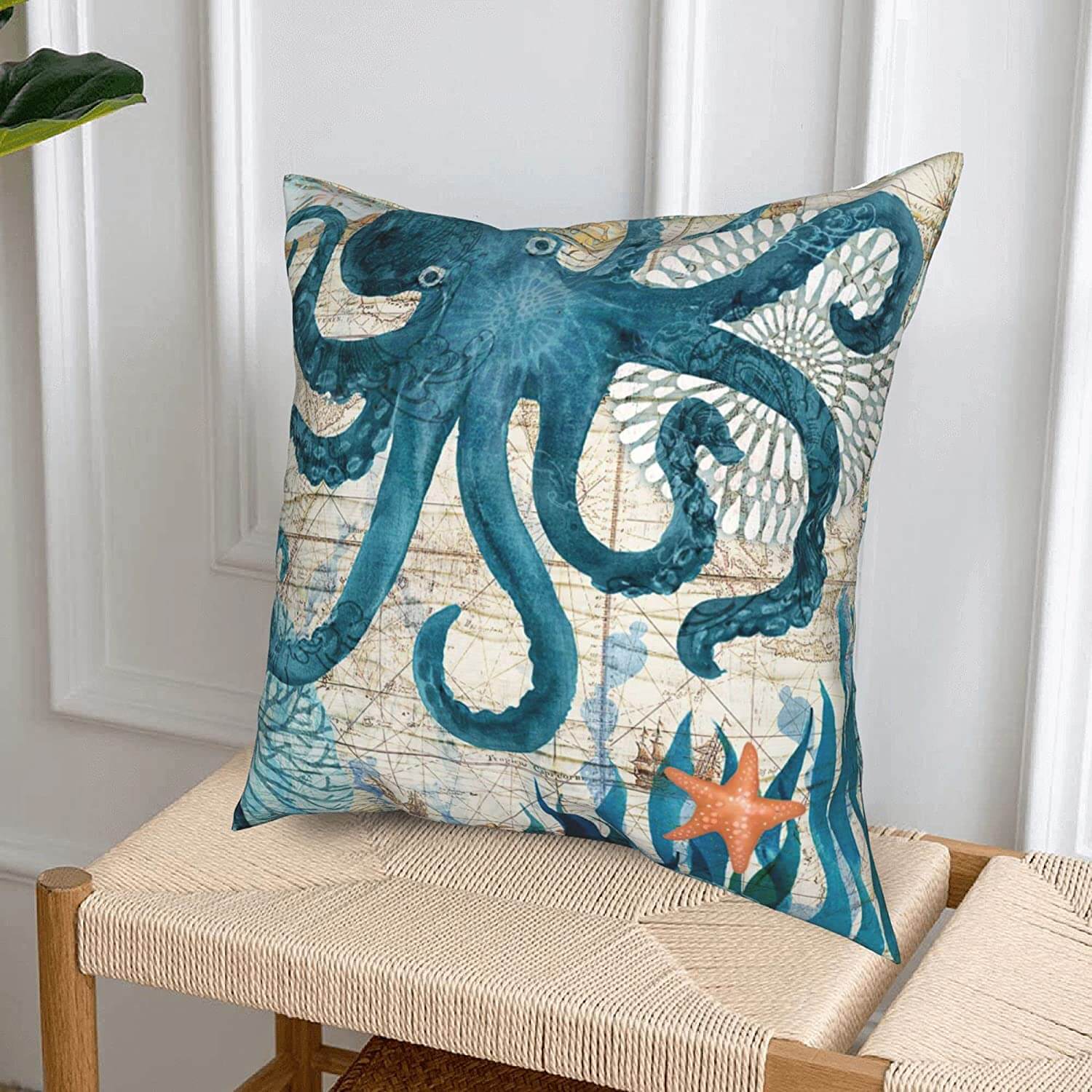 Ocean Theme Printed Cushion Covers