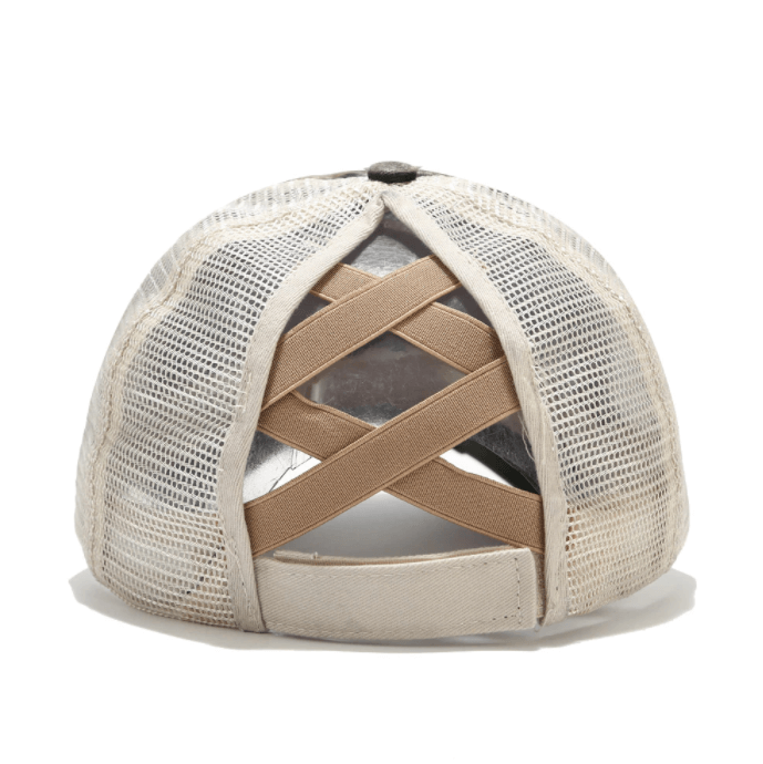 Criss Cross Ponytail Cap