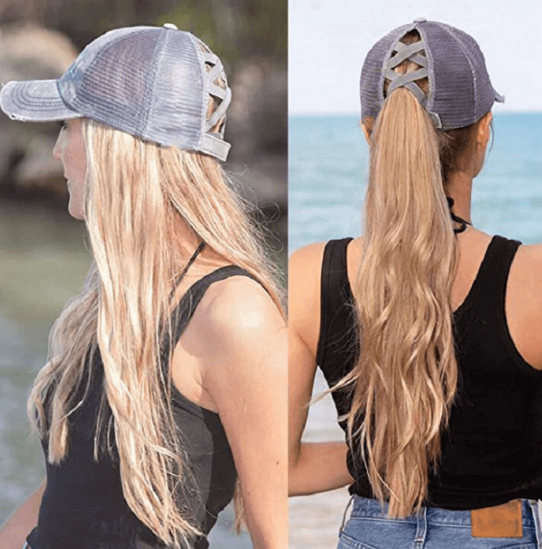 Criss Cross Ponytail Cap