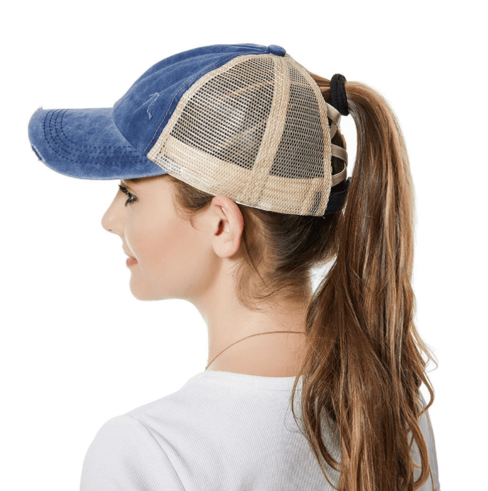Criss Cross Ponytail Cap
