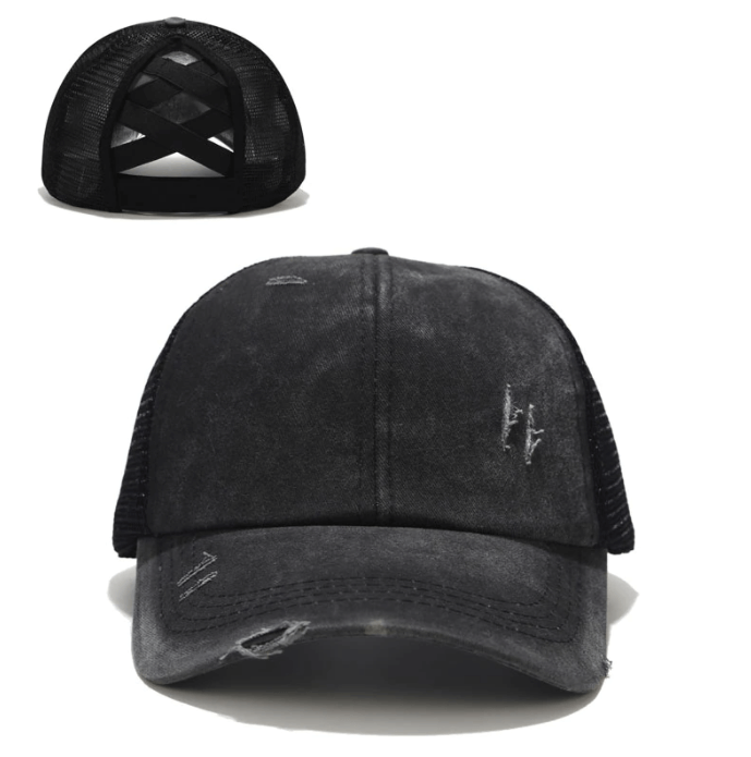 Criss Cross Ponytail Cap