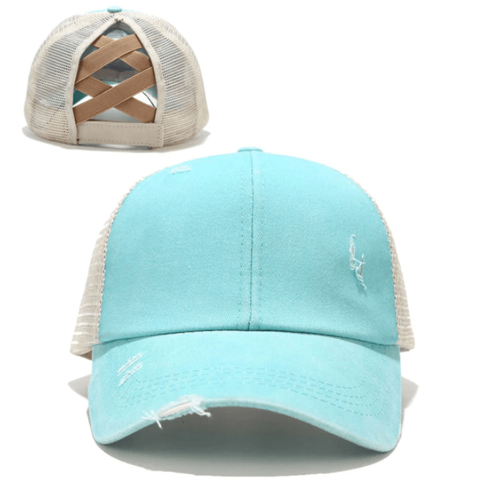 Criss Cross Ponytail Cap