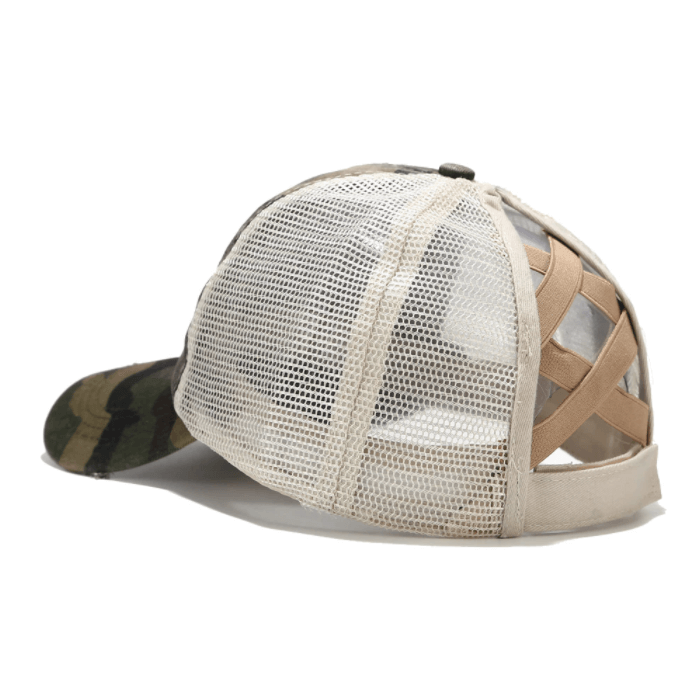 Criss Cross Ponytail Cap