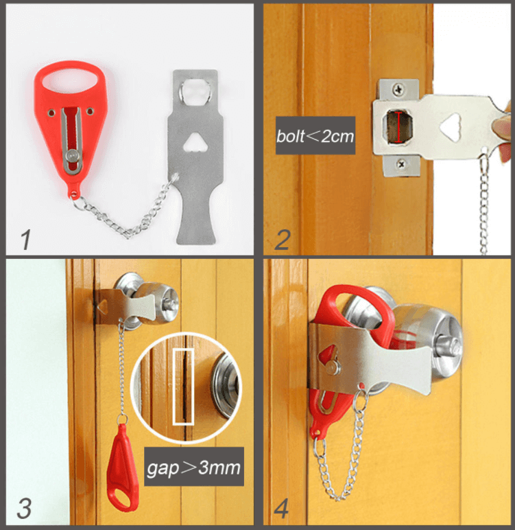 Anti-Theft Portable Door Lock