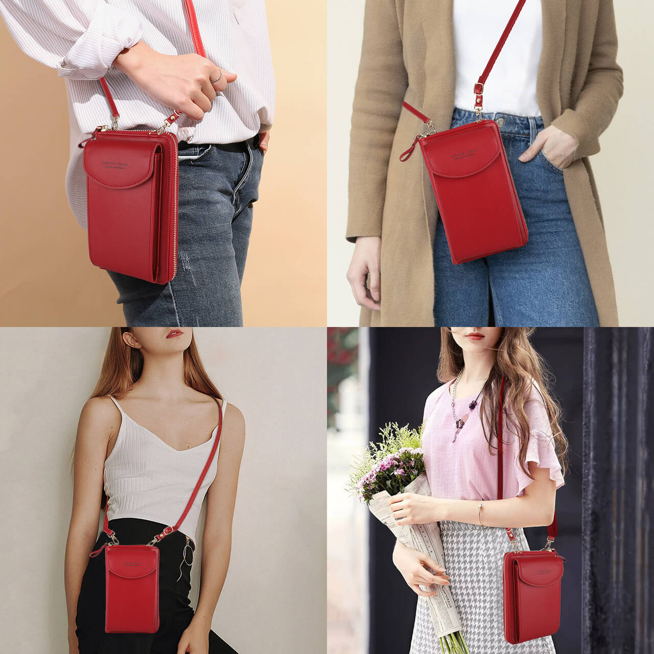Women's Crossbody Clutch Phone Wallet