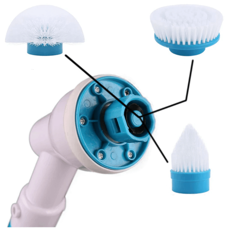 Cordless electric scrubber