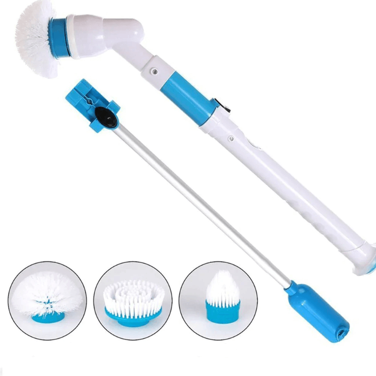 Cordless electric scrubber