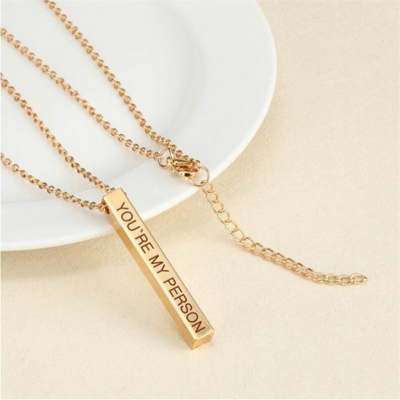 Engraved Necklace