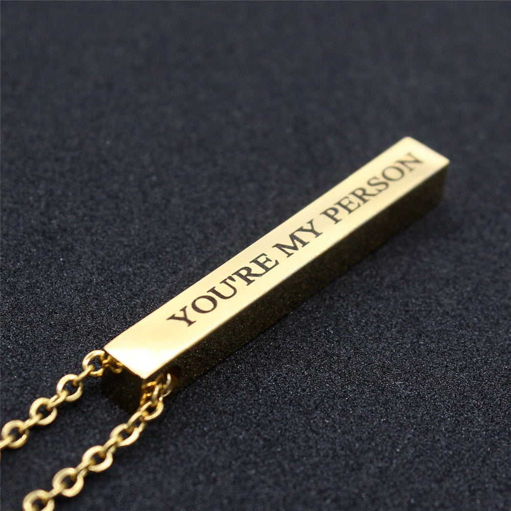 Engraved Necklace