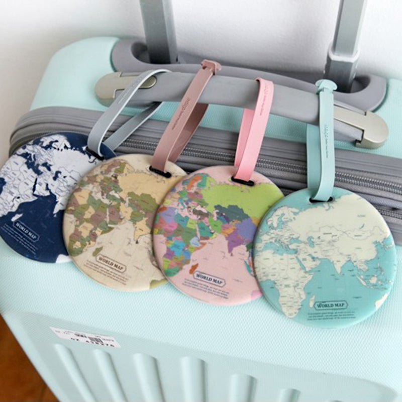 Bellezas Worldmap Suitcase Label®