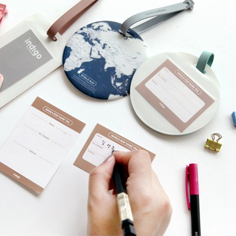 Bellezas Worldmap Suitcase Label®