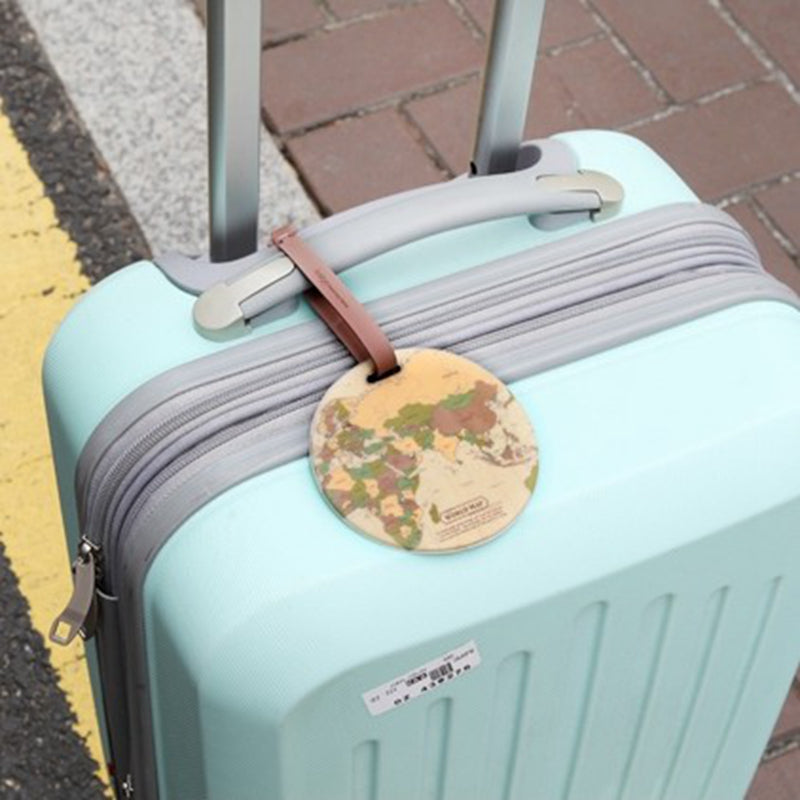 Belleza's Worldmap Suitcase Label®