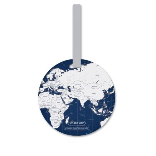 Belleza's Worldmap Suitcase Label®