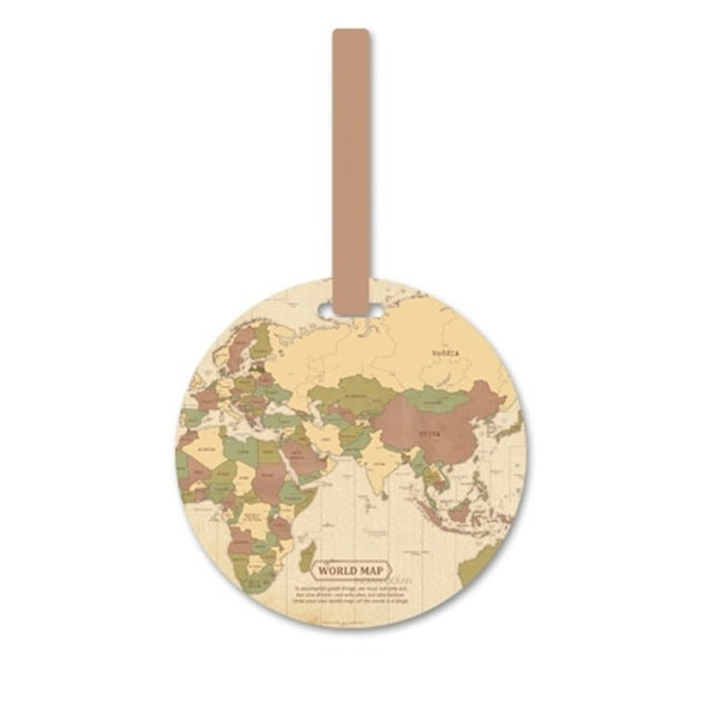 Belleza's Worldmap Suitcase Label®