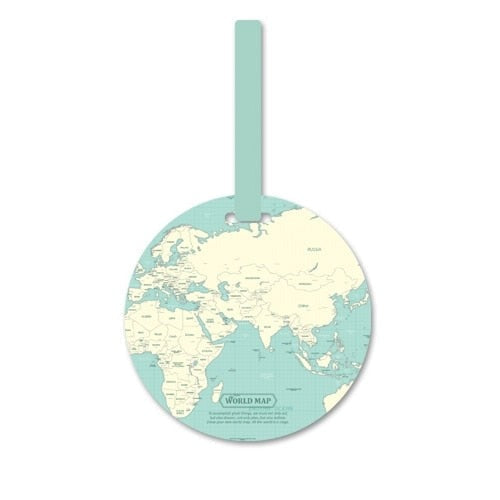 Belleza's Worldmap Suitcase Label®