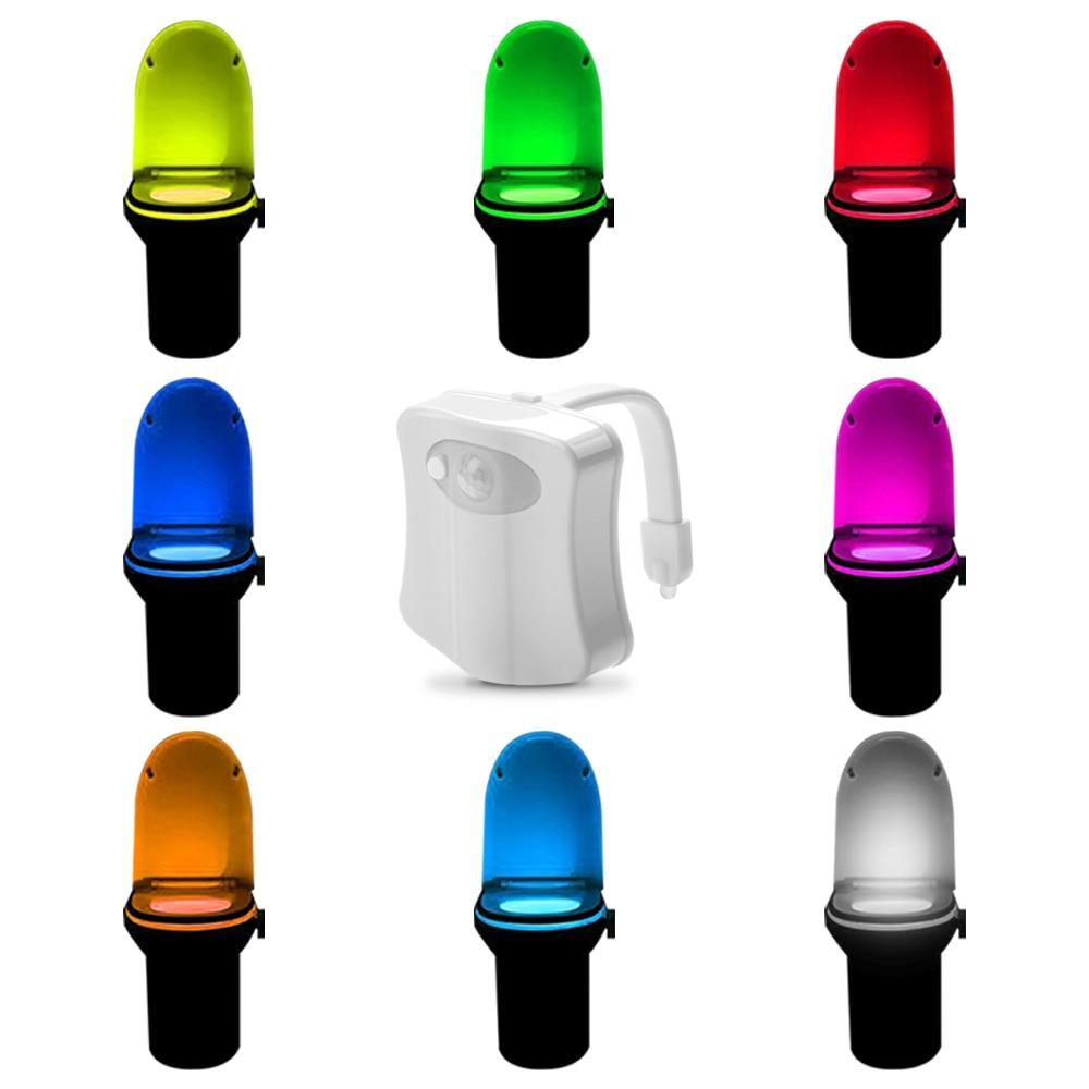 Motion detection toilet light