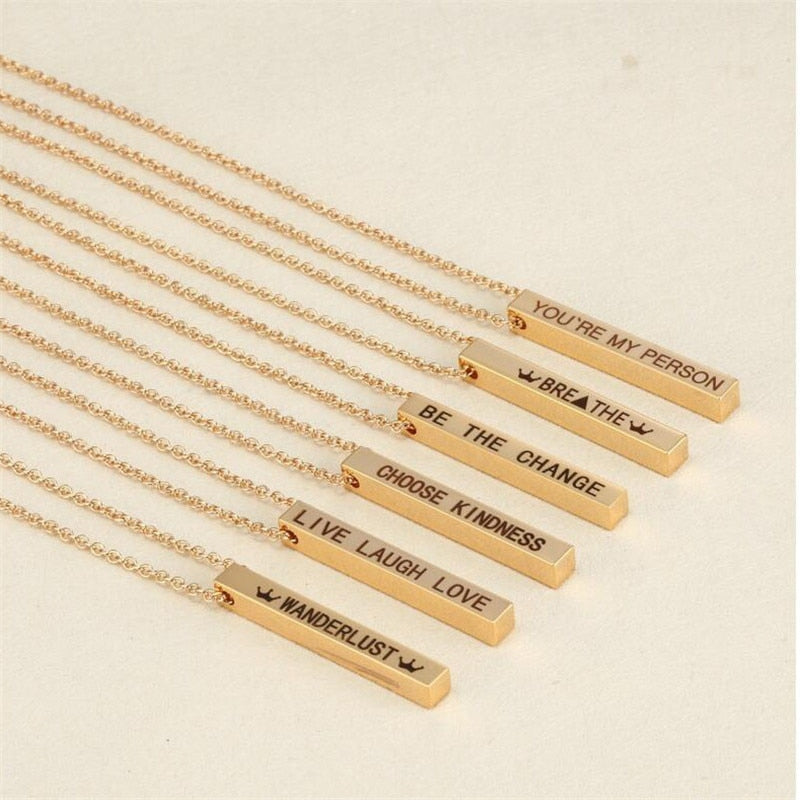 Engraved Necklace