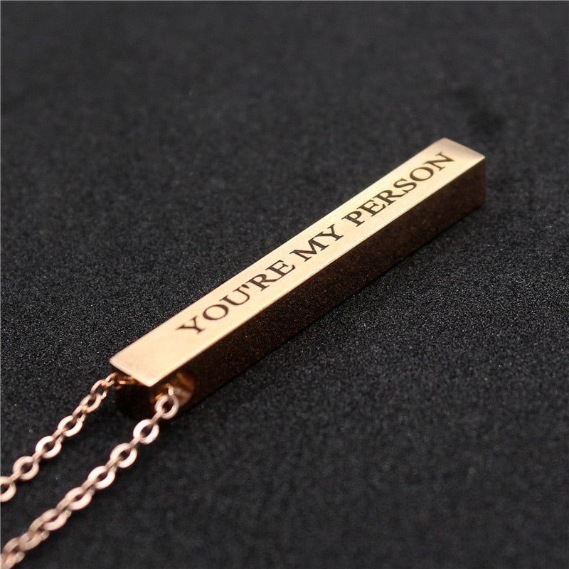 Engraved Necklace