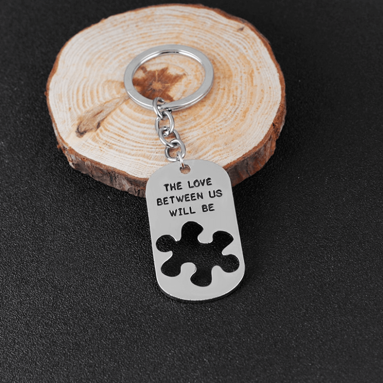 The Love Between Us Will Be Forever and Ever Puzzle Necklace