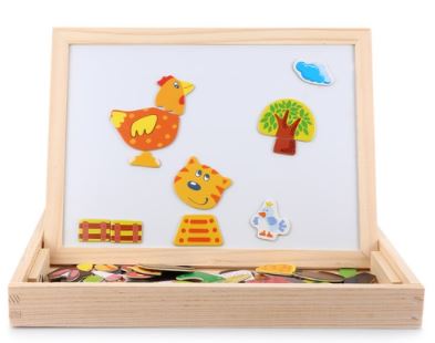 Draw &amp; Puzzle - Educational Magnetic Board