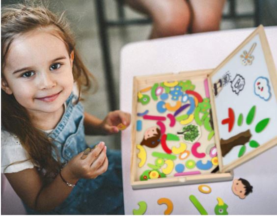 Draw &amp; Puzzle - Educational Magnetic Board