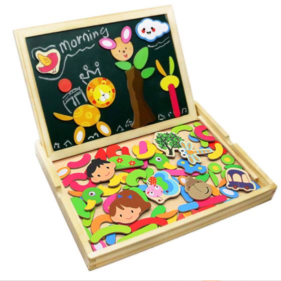 Draw &amp; Puzzle - Educational Magnetic Board