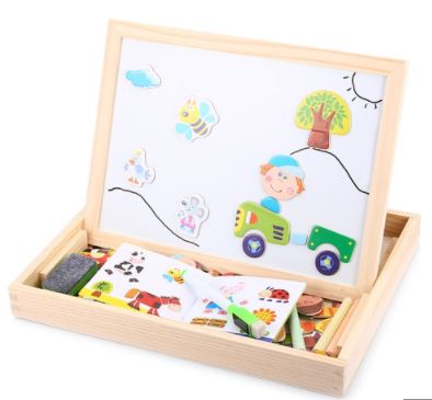 Draw &amp; Puzzle - Educational Magnetic Board