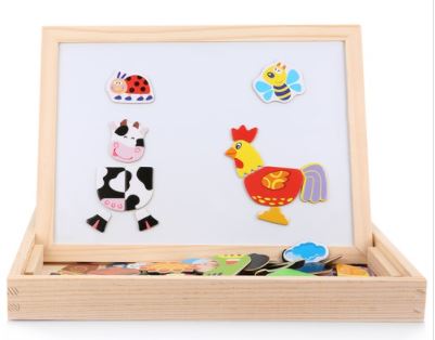 Draw &amp; Puzzle - Educational Magnetic Board