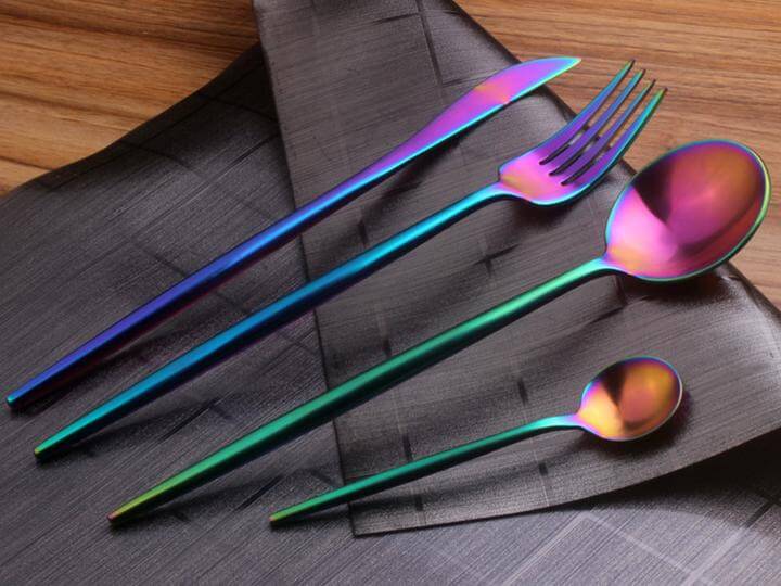 Rainbow Cutlery Set (4 Pieces)