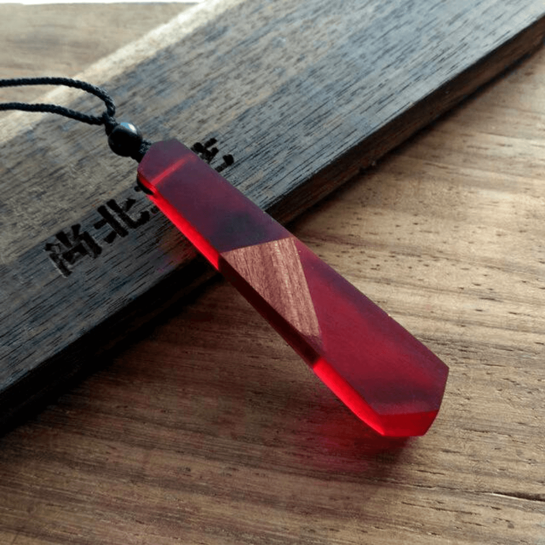 Wood Resin Necklace