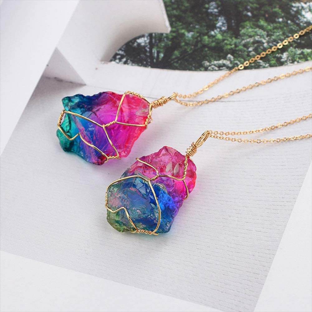 Rainbow Quartz Necklace