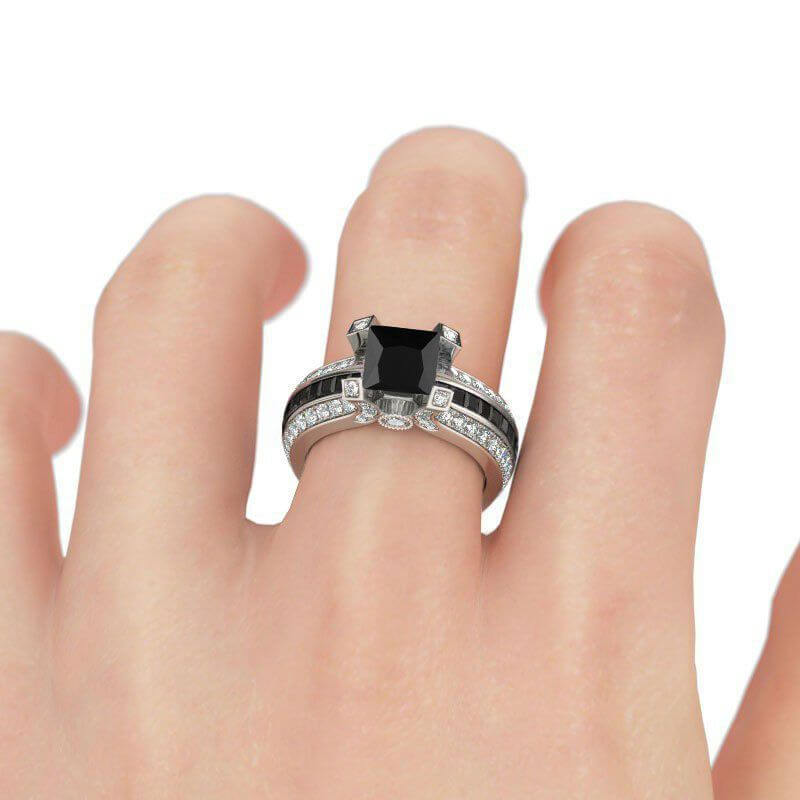 Firkantslipt ring