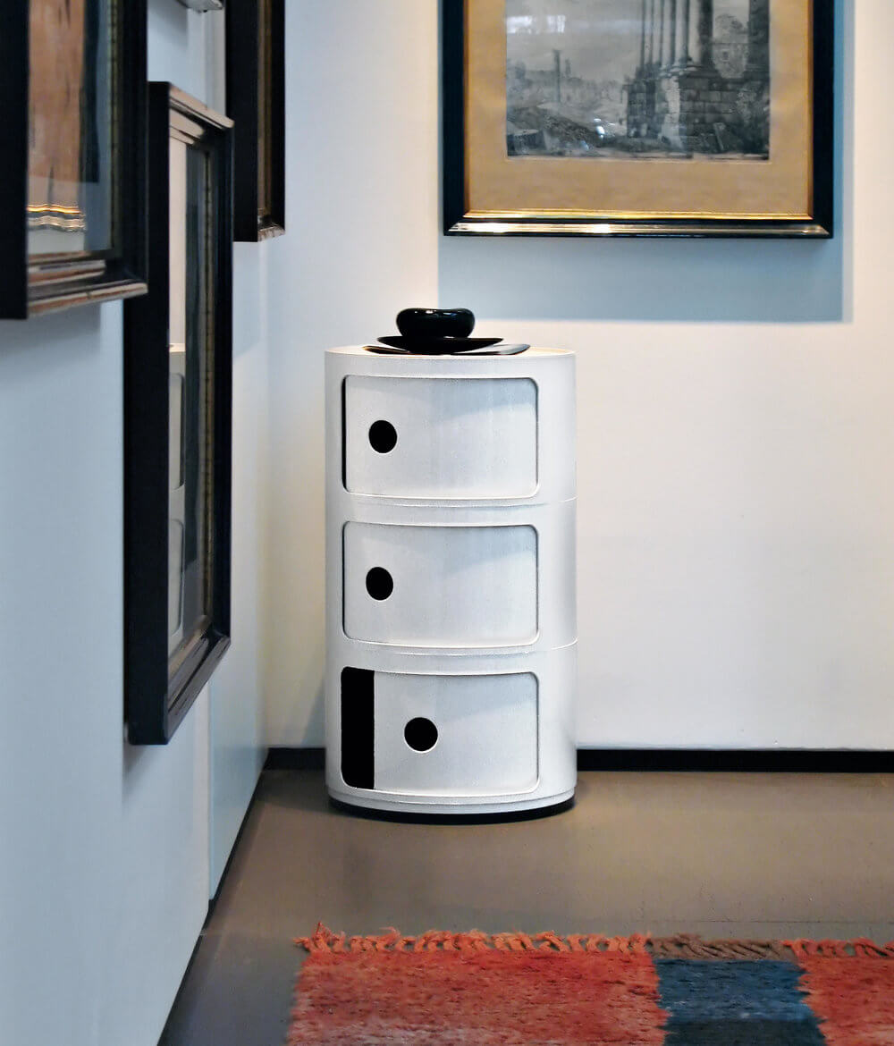 3-lags sylindrisk moderne skap