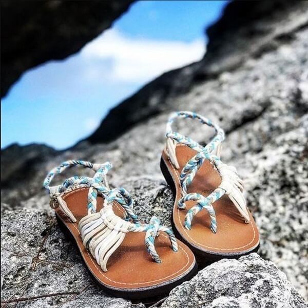 Fritids sandaler med snøring