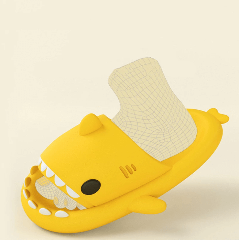 Baby and children's slippers with shark