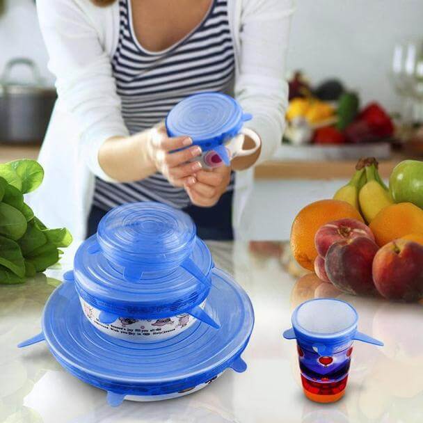 Silicone Stretch Lids (6 pieces)