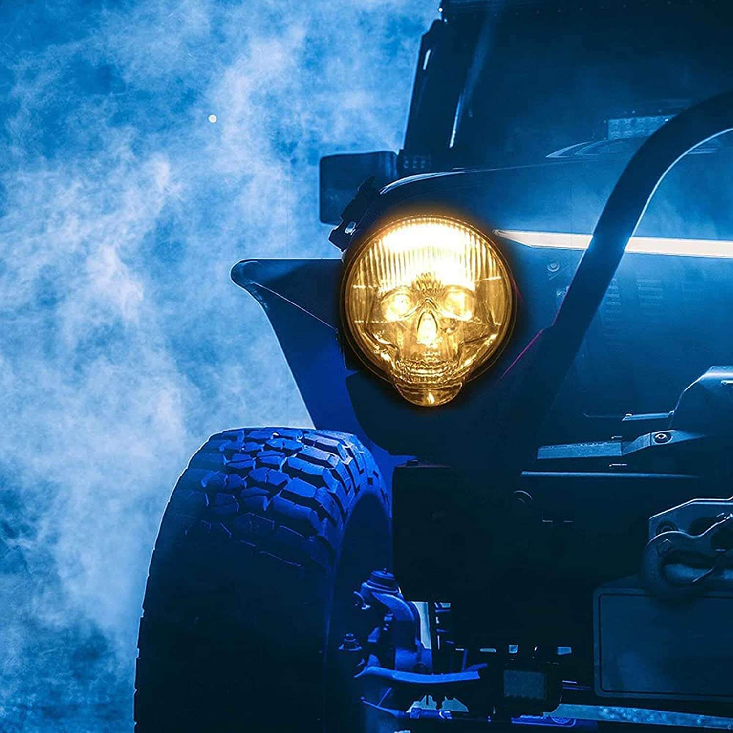 Skull Headlight Covers