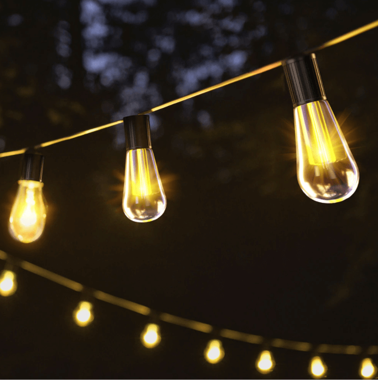 Solar Powered LED Outdoor String Lights