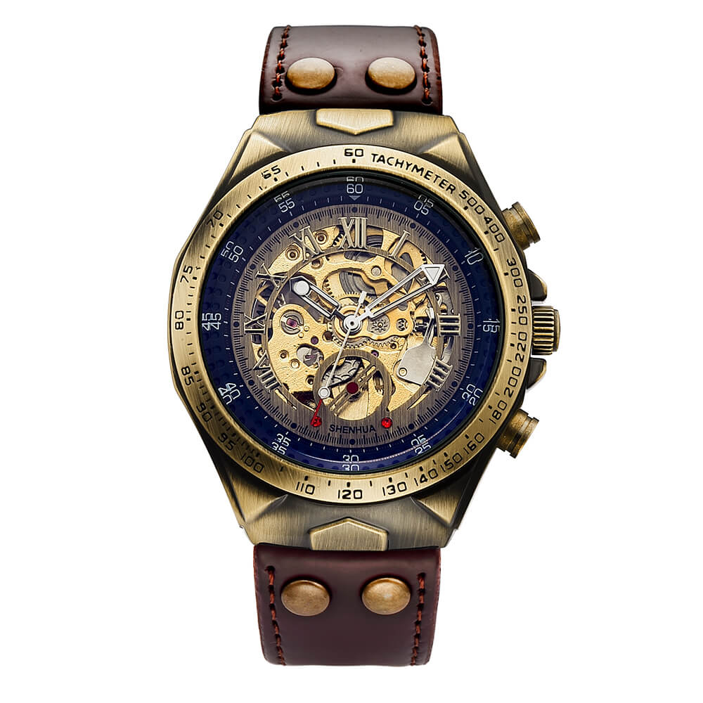 Steampunk Vintage Skjelettklokke