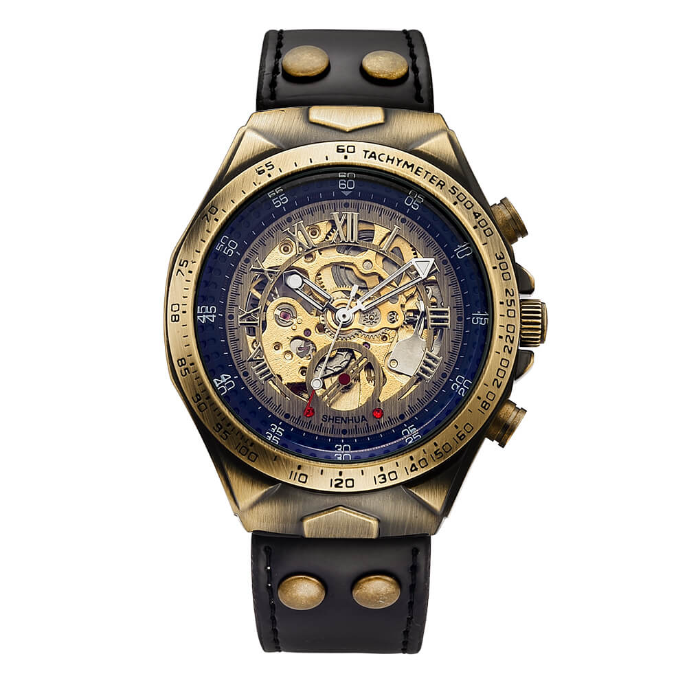 Steampunk Vintage Skjelettklokke