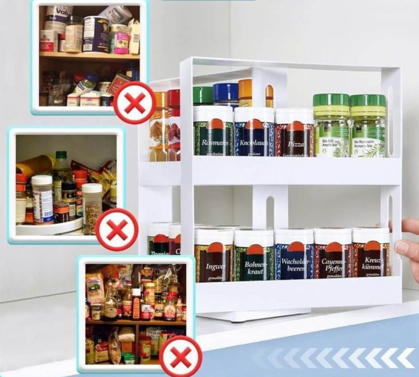 Multifunctional Rotating Storage Rack