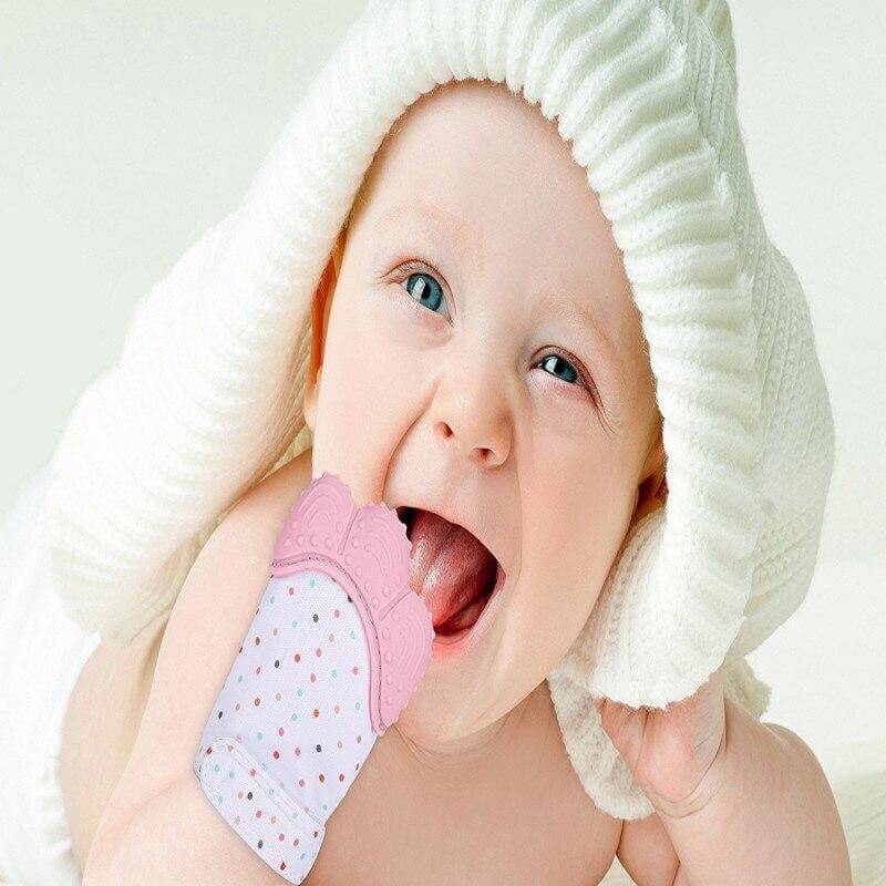 Baby teething hand