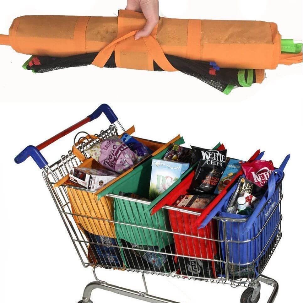 Shopping Cart Trolley Bags (Set of 4)