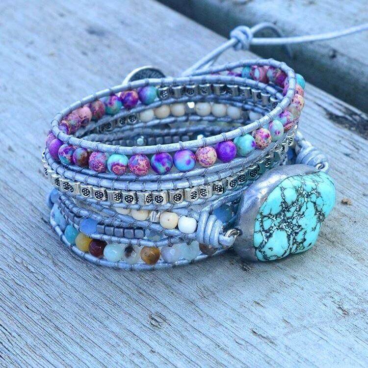 Healing Turquoise Protection Wrap Bracelet