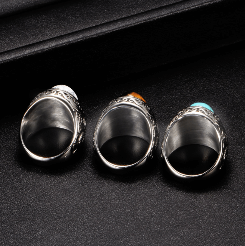 Men's Vintage Turquoise Stone Ring