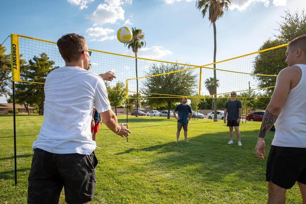 Four-sided Cross Volleyball Net